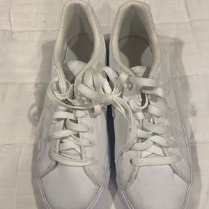 NIKE Women's Court Royale AC White Leather Canvas Tennis Shoes Sz 7 CD5405-101